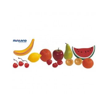 Set 15 fructe din plastic - Miniland