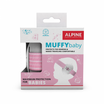 Casti antifonice pentru bebelusi Alpine Muffy Baby Pink ALP24951