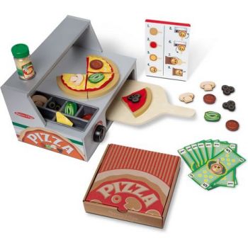 Set de joaca din lemn Cuptorul de pizza - Melissa And Doug