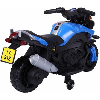 Motocicleta electrica Nichiduta Sport 6V cu roti ajutatoare Blue