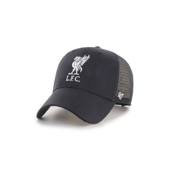 47brand șapcă Liverpool FC culoarea negru, cu imprimeu EPL-BRANS04CTP-BKA