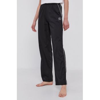 Karl Lagerfeld Pantaloni de pijama femei, culoarea negru