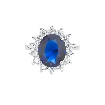 Catherine Royal Blue Ring CZR436 L