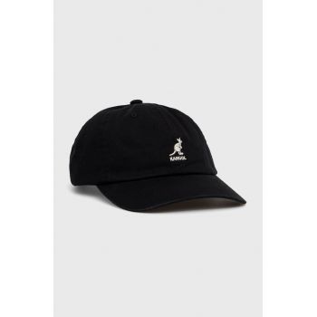 Kangol șapcă culoarea negru, material uni K5165HT.BK001-BK001