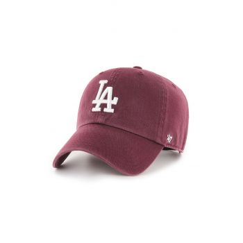 47brand șapcă MLB Los Angeles Dodgers culoarea violet, cu imprimeu