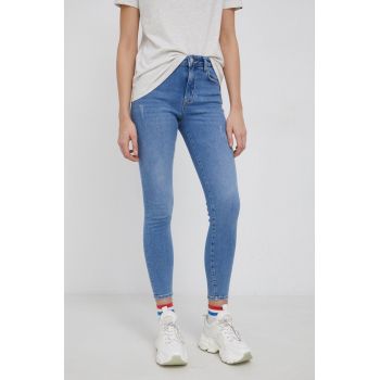 Superdry Jeans femei, high waist ieftini