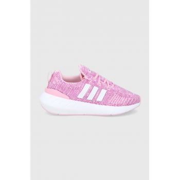 adidas Originals sneakers copii Swift Run 22 GW8177 culoarea roz