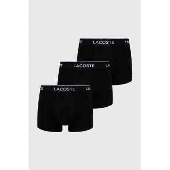 Lasoste boxeri (3-pack) bărbați, culoarea negru 5H3389-NUA