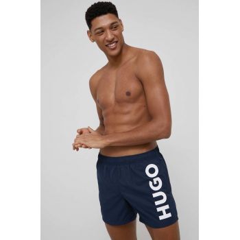 Hugo pantaloni scurti de baie culoarea albastru marin de firma original