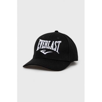 Everlast șapcă din bumbac culoarea negru, cu imprimeu de firma originala