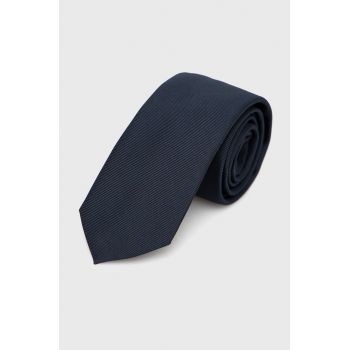 HUGO cravata de matase culoarea albastru marin de firma originala