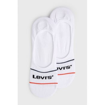 Levi's șosete (2-pack) bărbați, culoarea alb 37157.0771-whitebluer ieftine
