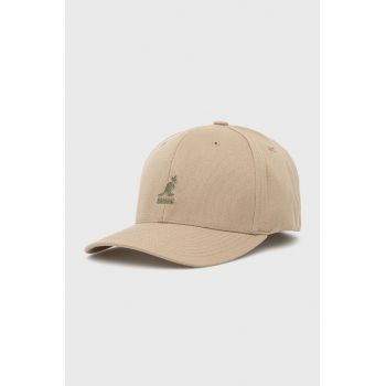Kangol șapcă culoarea bej, uni 8650BC.BG265-BG265
