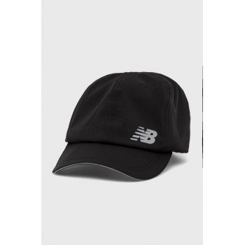 New Balance șapcă LAH21103BK culoarea negru, cu imprimeu