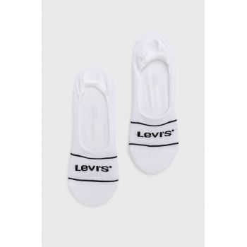 Levi's șosete (2-pack) bărbați, culoarea alb 37157.0738-white de firma originale