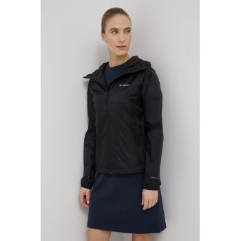 Columbia geacă de ploaie Ulica Jacket femei, culoarea negru, de tranziție 1718001-031 de firma originala