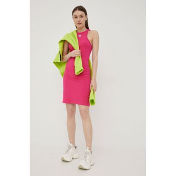 adidas Originals rochie Adicolor HG6166 culoarea roz, mini, mulata