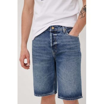 Superdry pantaloni scurti jeans barbati, ieftini