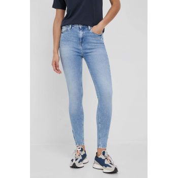 Pepe Jeans jeansi Dion Zip femei , medium waist