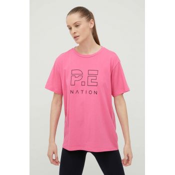 P.E Nation tricou din bumbac culoarea violet