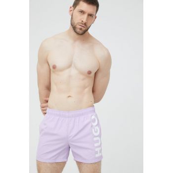 HUGO pantaloni scurți de baie culoarea violet 50469311