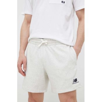 New Balance pantaloni scurți US21500SAH barbati, culoarea gri US21500SAH-SAH ieftini