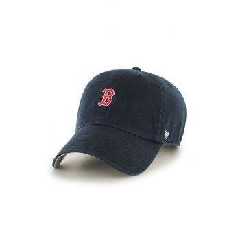 47brand șapcă MLB Boston Red Sox culoarea bleumarin, cu imprimeu B-BSRNR02GWS-NY