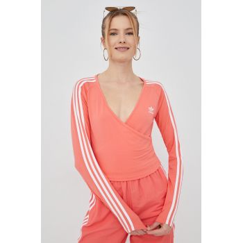 adidas Originals longsleeve Adicolor HC2050 femei, culoarea roz