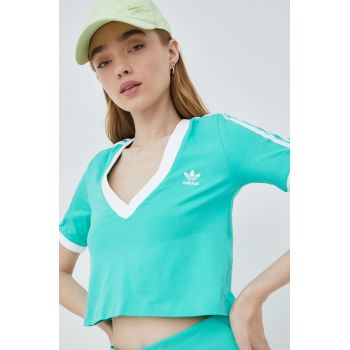 adidas Originals tricou HG6596 femei, culoarea verde HG6596-HIREGR