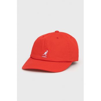 Kangol șapcă din bumbac culoarea roșu, cu imprimeu K5165HT.CG637-CG637