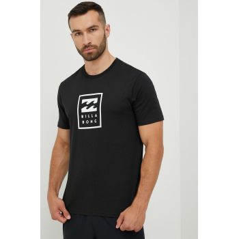 Billabong tricou din bumbac culoarea negru, cu imprimeu ieftin
