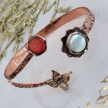 Marysia Copper, Coral and Pearl