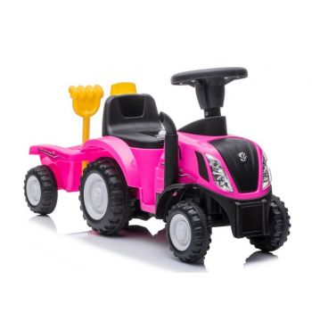Tractor cu remorca sunete si lumini Pink