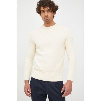 Pepe Jeans pulover barbati, culoarea bej, light de firma original
