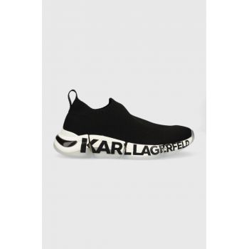 Karl Lagerfeld sneakers QUADRA culoarea negru KL63213
