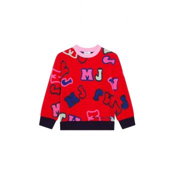 Marc Jacobs pulover copii culoarea rosu,