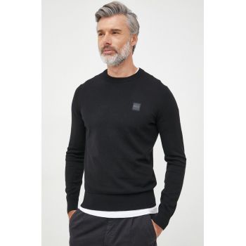 BOSS pulover din amestec de casmir BOSS CASUAL culoarea negru, light, 50471343