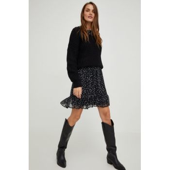 Answear Lab pulover femei, culoarea negru, călduros ieftin