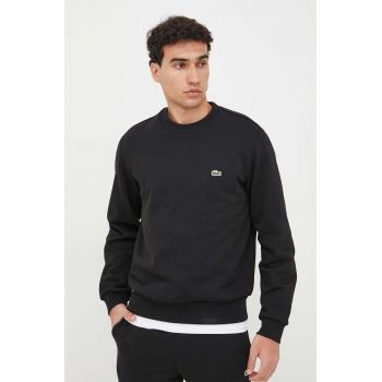 Lacoste bluză bărbați, culoarea negru, uni SH9608-132