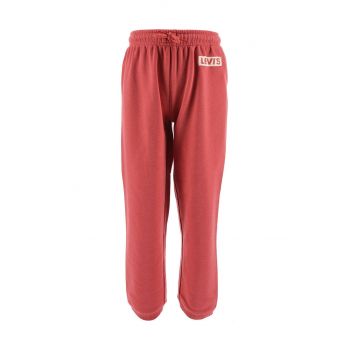 Levi's pantaloni de trening pentru copii culoarea rosu, cu imprimeu