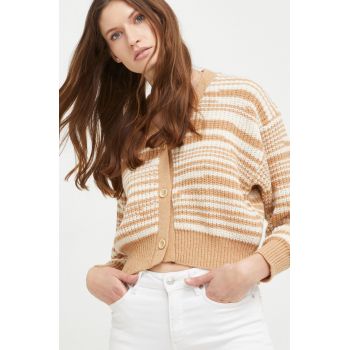 Answear Lab cardigan femei, culoarea maro, călduros de firma original