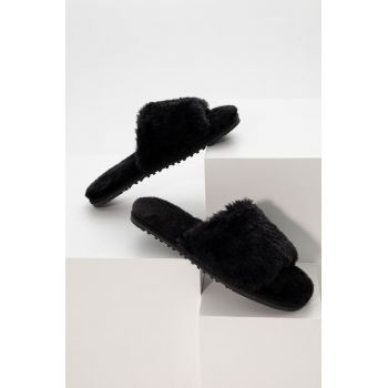 Answear Lab papuci de casa culoarea negru