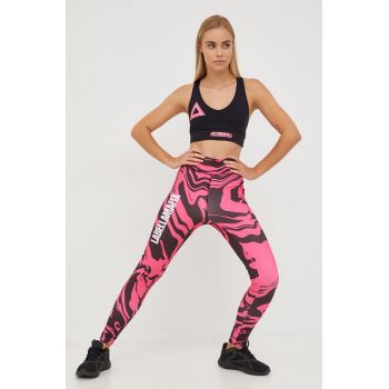 LaBellaMafia leggins de antrenament Highlight 2 femei, culoarea roz, modelator