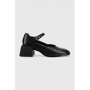 Vagabond Shoemakers pantofi de piele Ansie culoarea negru, cu toc drept de firma originali
