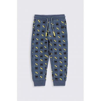 Coccodrillo pantaloni de trening pentru copii culoarea albastru marin, modelator