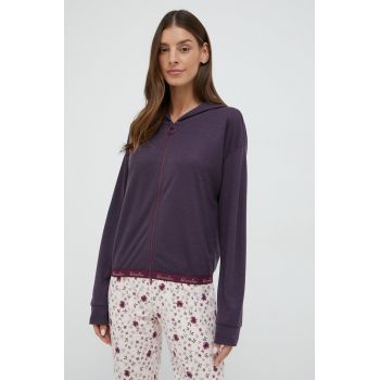 United Colors of Benetton bluza pijama femei, culoarea violet ieftine