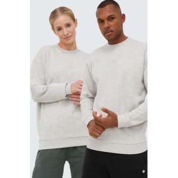 Arkk Copenhagen bluza unisex, culoarea gri, melanj