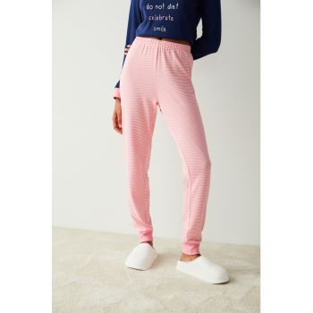 Pantaloni de pijama cu model in dungi ieftine