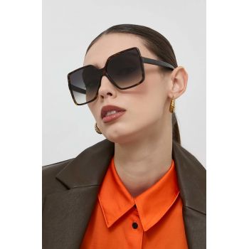 Saint Laurent ochelari de soare Betty femei, culoarea gri