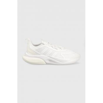 adidas sneakers pentru alergat AlphaBounce + culoarea alb HP6143